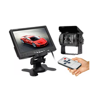 Caméra de recul 24V 4 broches avec moniteur LCD 7 pouces, étanche, vision nocturne, kit de surveillance de sécurité pour véhicule, bus, caravane