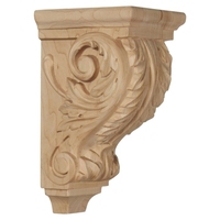 Consolades décoratives en bois massif sculptées à la main, design européen, pour hôpitaux et salons, étagères murales extérieures robustes