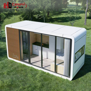 Casa Cápsula Modular Prefabricada de Acero de Lujo Personalizable Cammi House con Equipamiento Interior Completo para Uso en <span class=keywords><strong>Apartamentos</strong></span> y Villas - Product Image 1