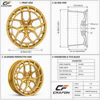 Jantes forgées décalées CF 19 20 21 pouces 5x114.3 PCD compatibles avec Nissan GTR R35 RZ34 Z34 Z33 370Z 350Z Personnalisées ODM