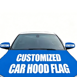 <span class=keywords><strong>Bandiere</strong></span> Personalizzabili di Tutti i <span class=keywords><strong>Paesi</strong></span> su Aste in Fibra di Vetro Regolabili, Bandiera Stampata Digitalmente per Cofano Auto della Palestina - Product Image 1