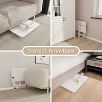 Bureau d'ordinateur portable pliable avec hauteur réglable et mobilité pour une utilisation polyvalente dans le bureau à domicile et l'étude