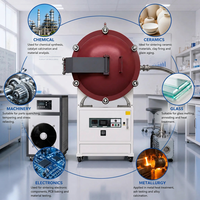 Tungku Vakum Atmosfer Industri 1700 ℃   Struktur Baja Tahan Karat PLC Kapasitas Inti 200kg