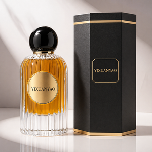 Etiqueta Personalizada, <span class=keywords><strong>Botella</strong></span> de Perfume de Vidrio Cosmética Negra de Lujo de 50 ml y 100 ml, Vacía, para Pintura o Colorante, con Tapa de Plástico y Caja de Empaque - Product Image 5