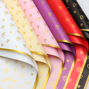 Korean Style Waterproof OPP Flower Wrapping Paper for Valentine's Day, Wholesale Bouquet Packaging Supplies - Product Image 4