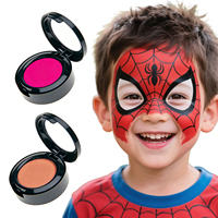 Peinture pour le visage et le corps à base de plantes naturelles, couleur unique, 3g |   Rond de 3,8 cm pour enfants, idéal pour les fêtes et festivals (normes UE/US)