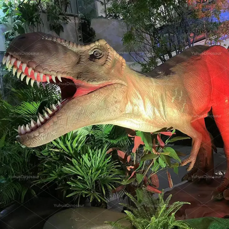 Zigong Mechanische Realistische Animatronic Dinosaurus Model Infrarood Sensor Dinosaurus Pop Robotachtige Dinosaurus Kostuum Baby Dino Pop