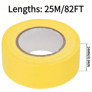 Cinta adhesiva de <span class=keywords><strong>pintor</strong></span> de papel resistente al calor de núcleo pequeño amarillo <span class=keywords><strong>barato</strong></span> de buena calidad para pintura automotriz de <span class=keywords><strong>coche</strong></span> - Product Image 2