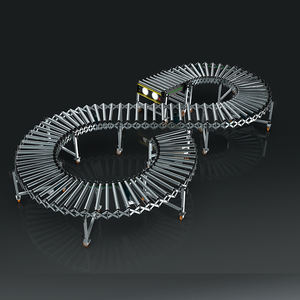 Motorlu genişletilebilir yuvarlak bant konveyör rulo konveyörler depo için işçilik maliyetinden tasarruf edin - Product Image 4