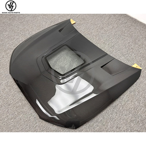 ฝากระโปรงหน้าคาร์บอนไฟเบอร์สีดำสไตล์ BKSS สำหรับ Audi RS6 C7 ปี 2008-2010 ครอบเครื่องยนต์ กันชนหน้า - Product Image 3