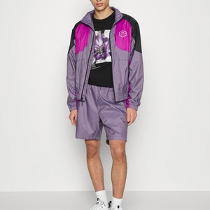 <b>Men's</b> <b>Lightweight</b> Nylon Zip-up Windbreaker <b>Jacket</b> Breathable Retro Patchwork Design Inspired by 80s 90s Outdoor Running Fashion - Product Image 5