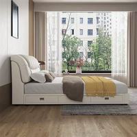 Modernes Gepolstertes PU-Leder-Bett mit Stauraum Weich Gepolstertes Bettgestell für Schlafzimmermöbel