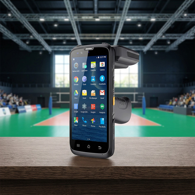 OEM BT 13.56MHz Handheld Android RFID Reader Phone NFC Terminal Mobile UHF RFID Reader 2D Barcode Scanner Wireless PDA