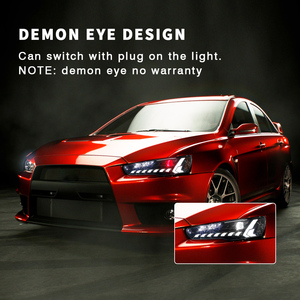 Fari Anteriori Arcaici Full LED per Mitsubishi Lancer Ex <span class=keywords><strong>Evo</strong></span> 2008-2017 con Indicatore di Direzione Sequenziale - Product Image 5