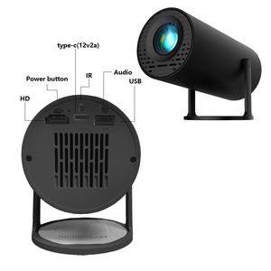 โปรเจคเตอร์ LED พร้อมพอร์ต USB, โปรเจคเตอร์พกพาขนาดเล็ก 720P, รีโมทคอนโทรล โปรเจคเตอร์สำหรับดูหนังในร่ม/กลางแจ้ง HY300Mini/สีดำ - Product Image 5