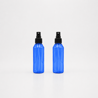 Flacon pulvérisateur transparent en PET de 120 ml (4 oz) de qualité supérieure avec pulvérisateur à fine brume noir, approuvé par la TSA, réutilisable, pour les soins de la peau