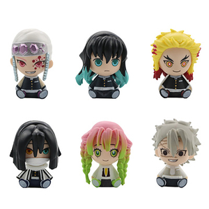 Set juguetes venta completa OEM PVC vinilo pu juguetes decorasion Demon Slayer Kamado tanjiro kamado nezuko <span class=keywords><strong>Kimetsu</strong></span> <span class=keywords><strong>no</strong></span> <span class=keywords><strong>Yaiba</strong></span> figura - Product Image 5