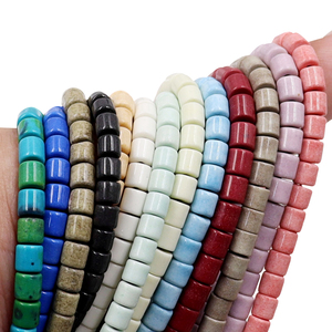 Colliers et bracelets en pierres d'oxyde colorées Heishi de tailles variées, directement de l'usine, bijoux DIY pour femmes, certifiés par une tierce partie du Fujian - Product Image 1