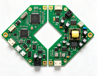 Circuit imprimé multicouche HDI personnalisé pour système de diagnostic médical, carte FR4 haute stabilité, contrôle d'impédance, service PCBA SMT, RoHS