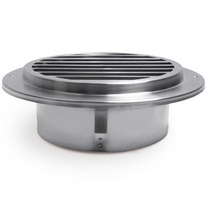 Piezas de sistema HVAC, difusor de ventilación de rejilla de ventilación de sofito de aire de escape de acero inoxidable, cubierta de secador de <span class=keywords><strong>ventilador</strong></span> redondo exterior - Product Image 3