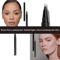 Kit de stylos marqueurs pour sourcils liquides naturels longue tenue, vegan, imperméables, Lilywild Design, liner 3D, microblading, tatouage des sourcils