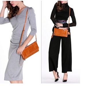 Boshiho Cowhide <b>Leather</b> Crossbody Woman Hand <b>Bag</b> - Product Image 3