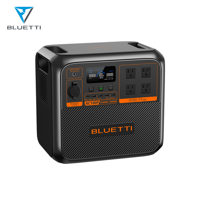 Ac180p Bluetti Lifepo4 Energy Portable Power Station 1800w With 200w Solar