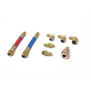 Kit de conversion de système de climatisation automobile R12, 8 pièces, raccords flexibles en laiton pour systèmes HVAC - Product Image 1