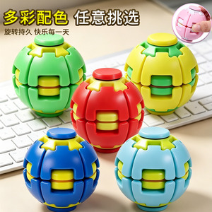 Custom <b>Rotating</b> Finger Fidget Spinner Ball Press Spin Gyro Sensory Stress Relief <b>Desk</b> Toy Plastic Portable Kids Adults Bulk - Product Image 4