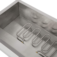 9 casseroles 1/3GN x 10cm grande capacité Buffet en acier inoxydable de bonne qualité Bain Marie
