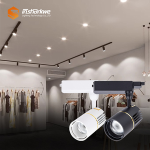 Projecteurs sur rail réglables T-Line modernes 20W 30W 40W, avec lentille LED COB triphasée, en alliage d'aluminium, CRI 90 élevé, 50000 - Product Image 2