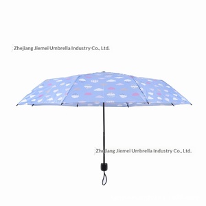 <span class=keywords><strong>Parapluie</strong></span> pliant manuel haut de gamme en polyester, motif léopard, carreaux, feuilles et nuages blancs, personnalisable, cadeau d'affaires, ouverture manuelle, en fer - Product Image 2