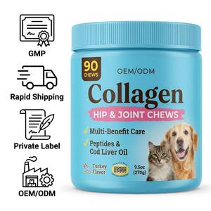 <span class=keywords><strong>Prix</strong></span> d'usine OEM/ODM – Complément multi-collagène à mâcher pour chiens, favorisant la santé des articulations, du cartilage et de la peau - Product Image 1