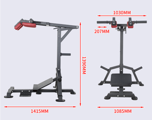 Hack Squat Machine à usage domestique musculation intégrée jambe presse plaque chargée Machine - Product Image 4