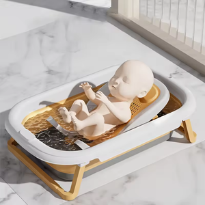 Support de <span class=keywords><strong>bain</strong></span> portable pour nouveau-né, siège de <span class=keywords><strong>bain</strong></span> antidérapant, chaise de <span class=keywords><strong>bain</strong></span> pliable pour bébé, accessoires pour baignoire de bébé nouveau-né - Product Image 6