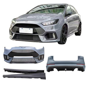 Kit carrosserie pour <span class=keywords><strong>Ford</strong></span> Focus RS Hatchback 2016-2018, nouveau pare-chocs avant et arrière et jupes latérales en plastique sans couleur - Product Image 1