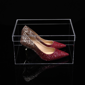 Caja <span class=keywords><strong>de</strong></span> exhibición <span class=keywords><strong>de</strong></span> <span class=keywords><strong>zapatos</strong></span> <span class=keywords><strong>de</strong></span> acrílico <span class=keywords><strong>transparente</strong></span> apilable, estuche <span class=keywords><strong>de</strong></span> almacenamiento <span class=keywords><strong>transparente</strong></span> <span class=keywords><strong>para</strong></span> zapatillas, organizador <span class=keywords><strong>de</strong></span> tacones altos <span class=keywords><strong>para</strong></span> bodas con tapa - Product Image 1