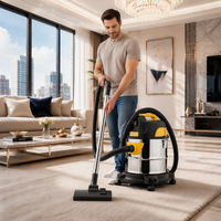 Aspirateur portatif électrique commercial GR25LA 1600W en acier inoxydable pour voiture, extérieur, hôtel, garage, usage domestique