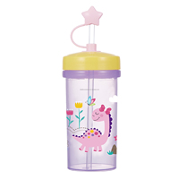 400ml PP bébé formation tasse en plastique bébé tasse avec paille enfants eau bébé bouteille sans BPA