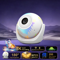 Nouveau projecteur intelligent OEM 2026 Android 14 avec mise au point électrique, logo personnalisé, vente en gros, projecteur de football