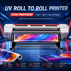 Roll to Roll UV <b>Printer</b> Wide Format Inkjet <b>Machine</b> for Banner Vinyl Flex Canvas <b>Sticker</b> Light Box Advertising - Product Image 1