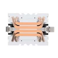 Radiateur universel en cuivre pour AMD Intel lga, PC, ordinateur portable, processeur de puce PCB, dissipateur de chaleur à ailettes en aluminium, 4 caloducs