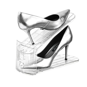 Customizable <strong>White</strong> Portable <strong>Shoe</strong> Organizer Adjustable Stable Rack Best Travel Holder for Smart Closet Home Furniture <strong>Storage</strong> - Product Image 2