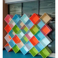 Armoire de rangement moderne, colorée et durable pour l'école, la salle de classe, bricolage, modulaire, assemblage libre, en plastique ABS