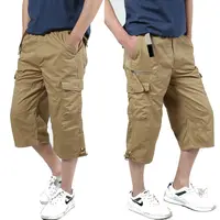 Shorts Wholesale Men's Multi-pocket Shorts Cargo Custom Mens Shorts Cotton Baggy Fat Men's Shorts