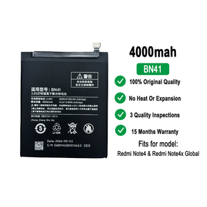 Batería de teléfono original BN41 para <span class=keywords><strong>Xiaomi</strong></span> Mi <span class=keywords><strong>Redmi</strong></span> <span class=keywords><strong>Note</strong></span> 4 4X <span class=keywords><strong>Bateria</strong></span> - Product Image 2