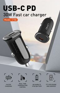 Cargador de Coche USB C de Carga Rápida LDNIO C106 QC30W, Cargador Tipo C de Carga Rápida para Teléfono, Adaptador de Cargador de Coche - Product Image 2