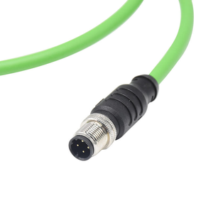 M12 Circular 4 Pin D Code <b>RJ45</b> Power Ethernet Patchcord Profinet EtherCAT CAT5e Network Connectors IP67 PVC Electrical <b>Cable</b> - Product Image 4