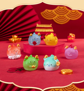 Sets de Juguetes en Miniatura, Muñecos del Año Nuevo del Dragón, Miniaturas para Jardín, Adornos para Casa, Escritorio, Coche, Decoración Bonita para el Hogar y Bonsái - Product Image 6