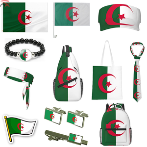 Oferta de Descuento, Diseño Personalizado con Logotipo, Recuerdos de Fiesta Internacionales, Gorra y Pulsera con la Bandera de Argelia para Actividades y Regalos - Product Image 1